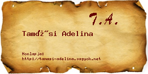 Tamási Adelina névjegykártya